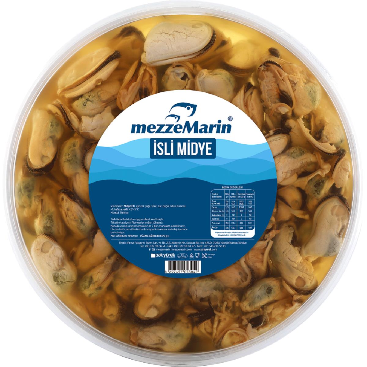 Marine Midye Füme 1000 Gr.