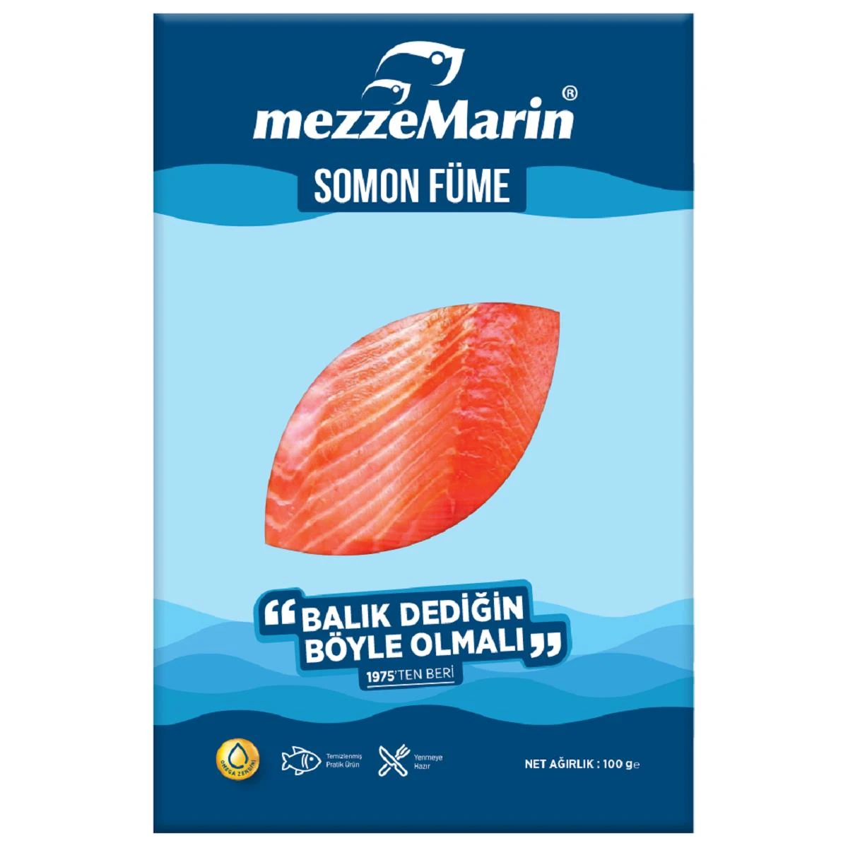 Somon Füme Donuk Dilimli 100 Gr.