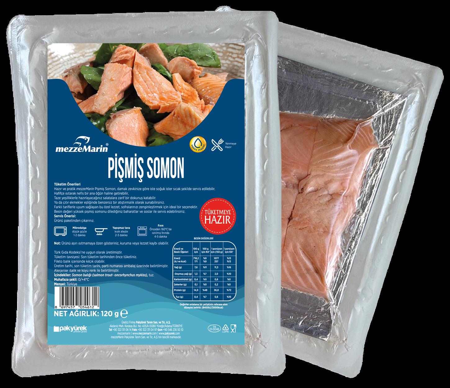 Pişmiş Somon 120 Gr. Sade